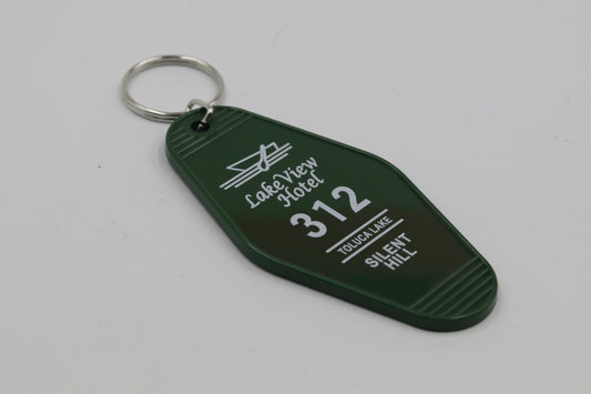 Silent Hill 2 Remake Inspired Lakeview Hotel Motel Keyring Replica