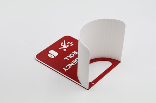 Novelty Emergency Toilet Roll Holder Bathroom Storage Sign