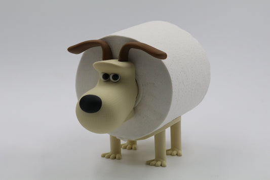 Wallace & Gromit Inspired Dog Toilet Roll Paper Storage Holder