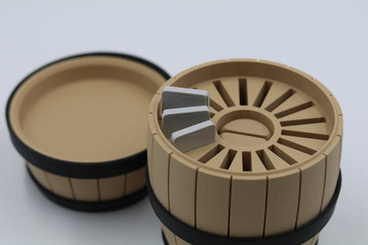 Mario DK Inspired Nintendo Switch / Switch 2 Cartridge Storage Barrel With Rotating Functionality